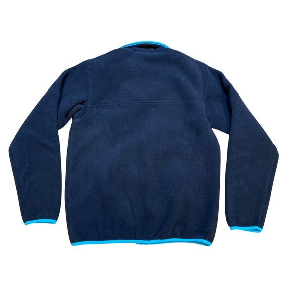 Patagonia Synchilla Womens Full Zip Snap T Fleece Jacket S Black & Blue - Picture 3 of 7